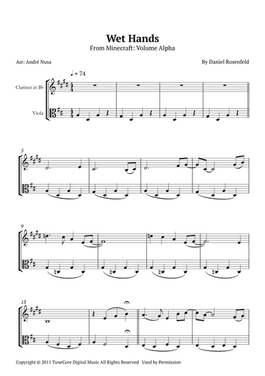 Wet Hands (arr. André Nusa)