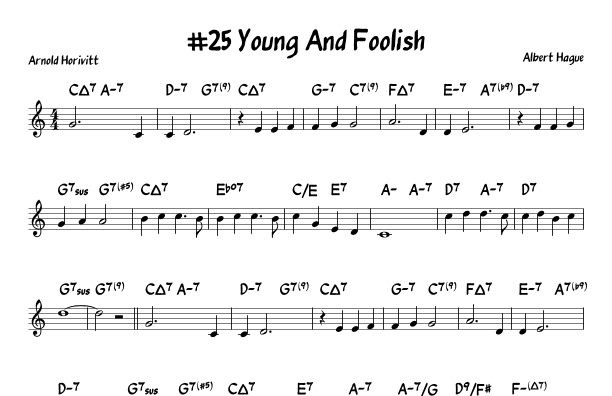 Young And Foolish (arr. John Fries)