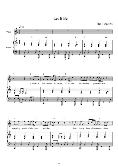 Let It Be (arr. The Beatles)