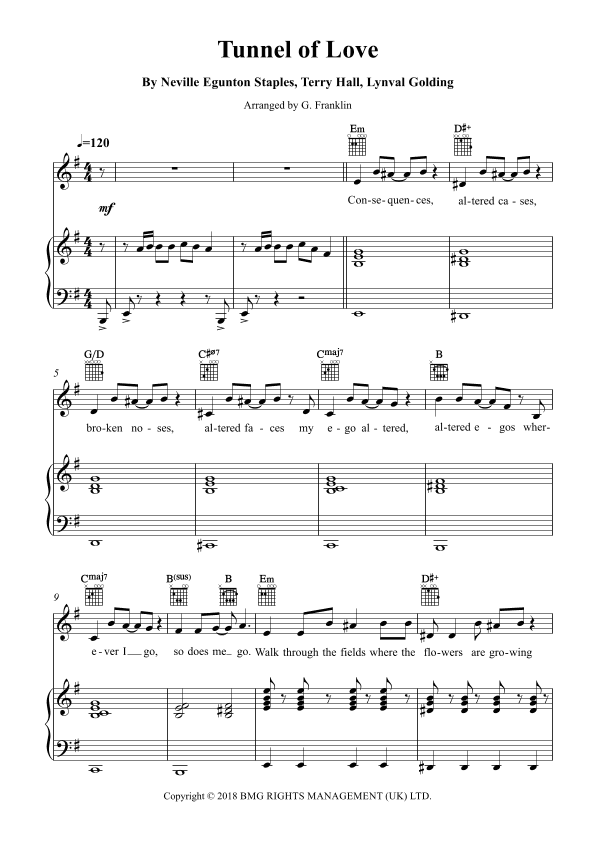 Tunnel Of Love (arr. G. Franklin)