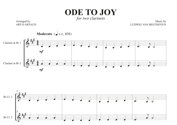 Ode to Joy (arr. Art.o Artaud)