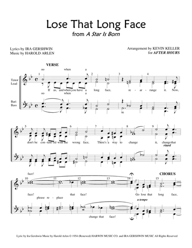 Lose That Long Face (arr. Kevin Keller)