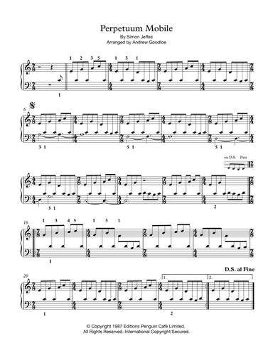 Perpetuum Mobile (arr. Andrew Goodloe)