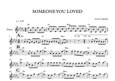 Someone You Loved (arr. Mateo Aguilar)