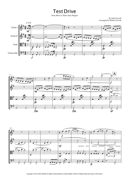 Test Drive (arr. Robert Newth)