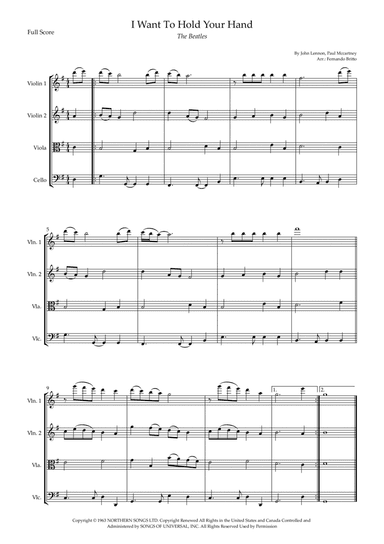 I Want To Hold Your Hand (arr. Fernando Britto)
