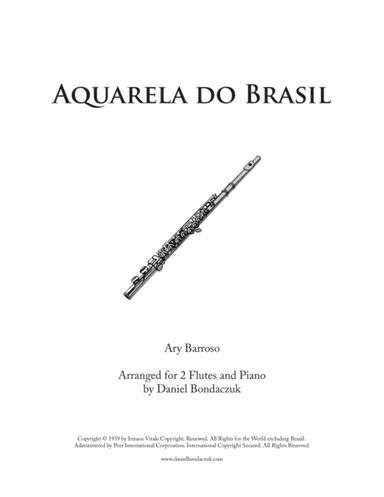 Aquarela Brasileira (aquarela Do Brasil) (brasil) (arr. Daniel Bondaczuk)