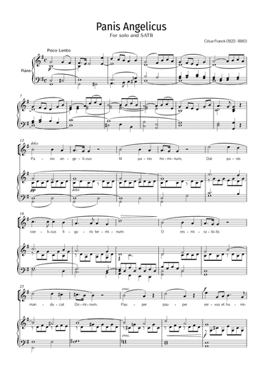 Panis Angelicus by Cesar Franck (arr. Rodrigo Silva)