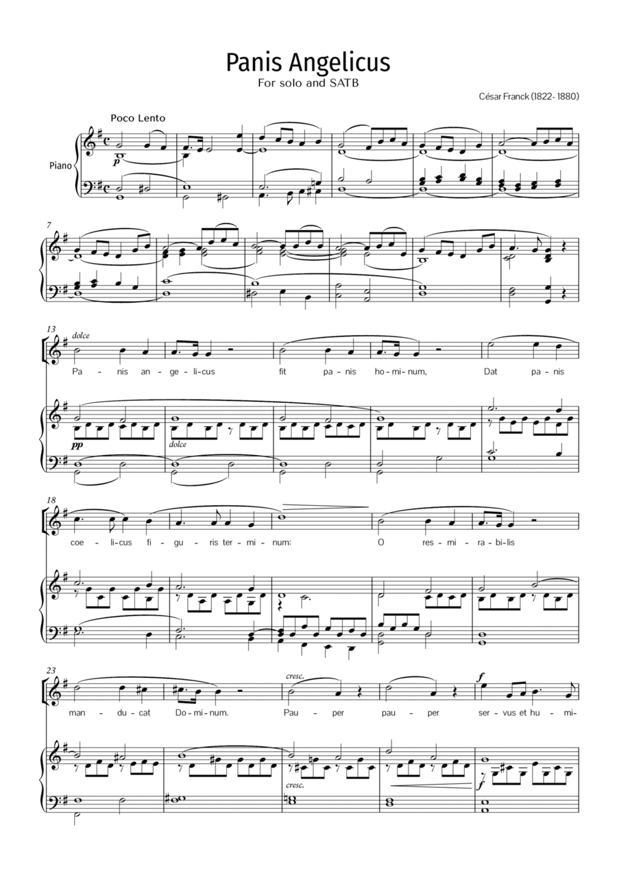 Panis Angelicus by Cesar Franck (arr. Rodrigo Silva)