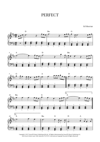 Perfect (arr. Cadenza Editions)