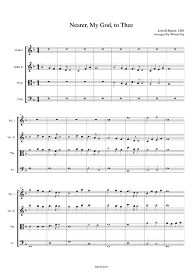 Nearer, My God, to Thee (Strings Quartet) from Titanic (arr. Winnieflute)