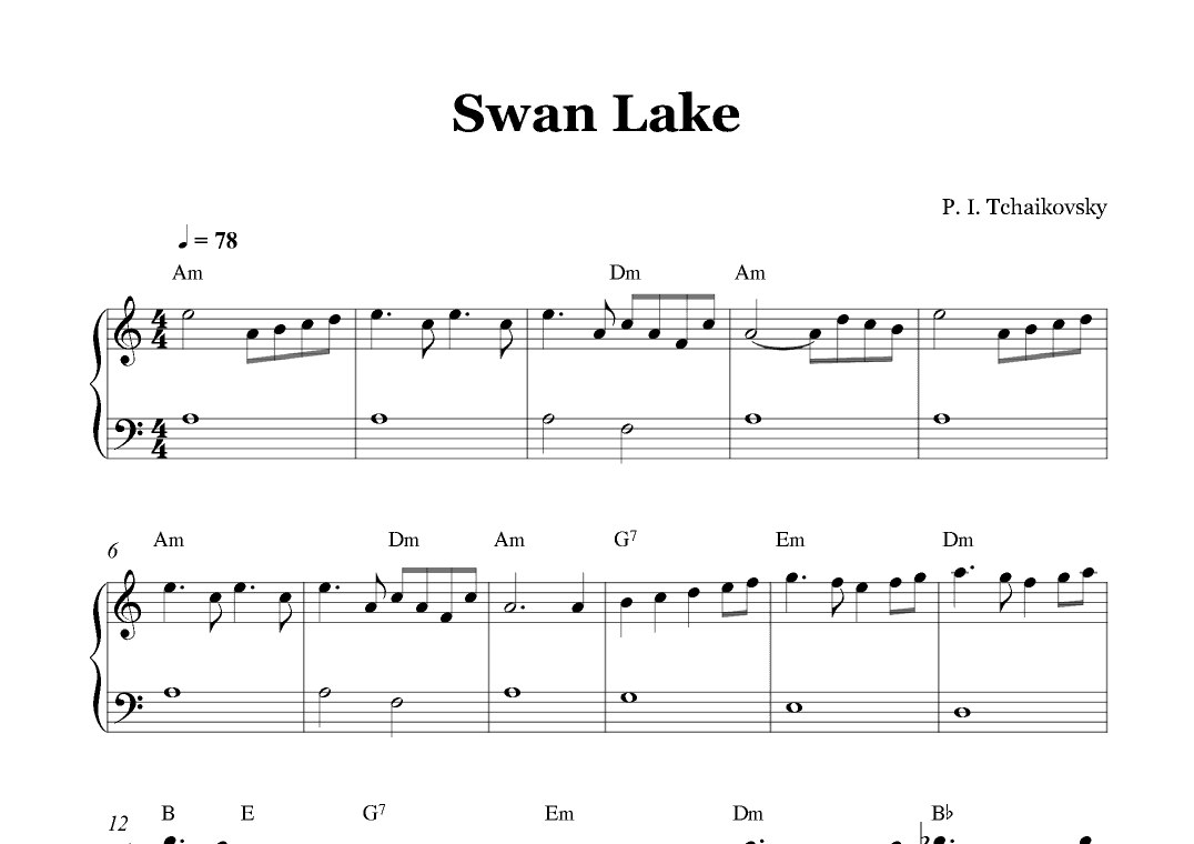 Swan Lake (arr. Gabriel Oliveira)