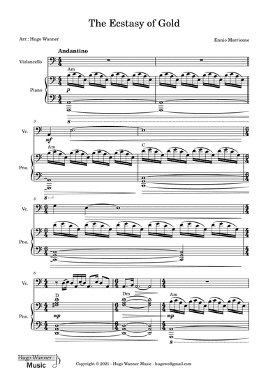 The Ecstasy Of Gold (arr. Hugo Wanner)
