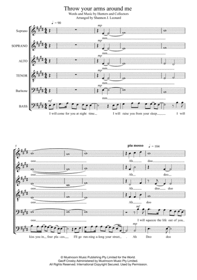 Throw Your Arms Around Me (arr. Shannon Leonard)