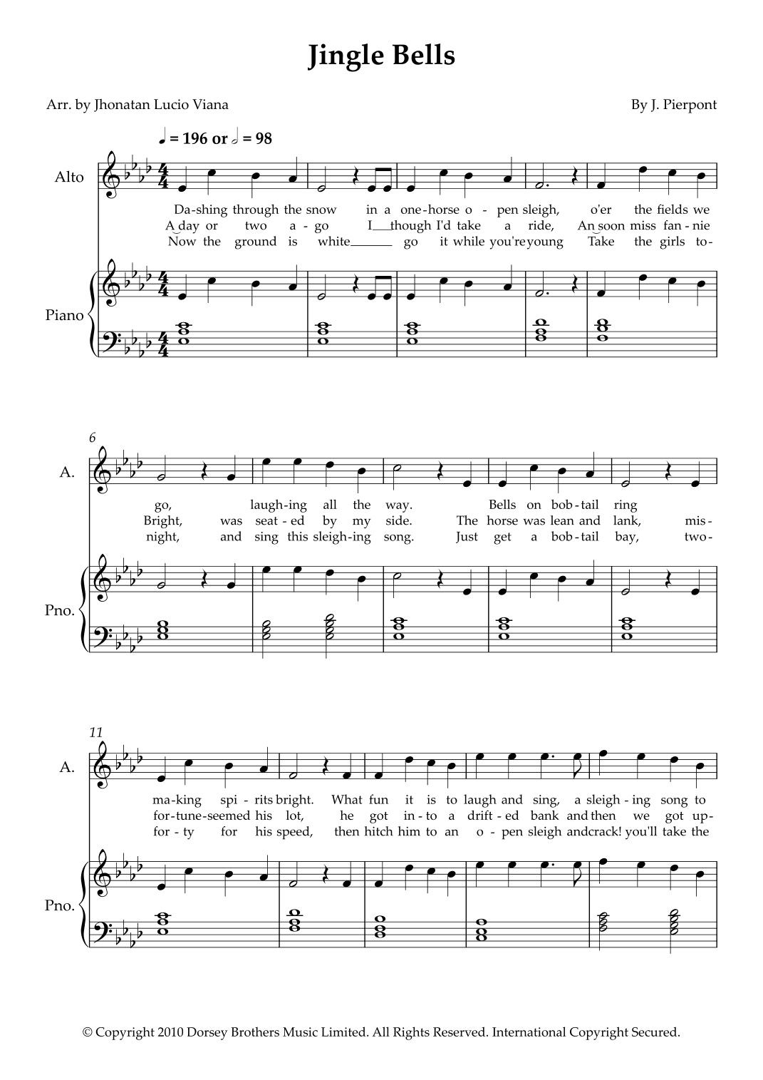 Jingle Bells (arr. Jhonatan Lucio Viana)
