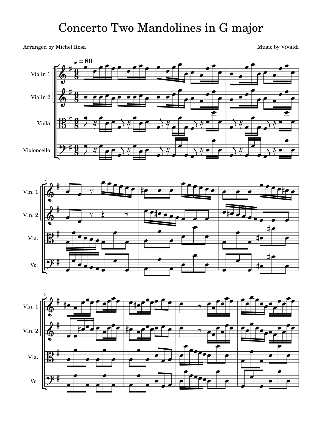 Concerto for two bandolins in G major (arr. Harmonistas)