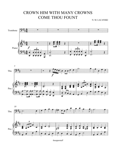 Crown Him With Many Crowns and Come Thou Fount (arr. Nick Lacanski)