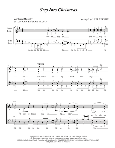 Step Into Christmas (arr. Lauren Kahn)