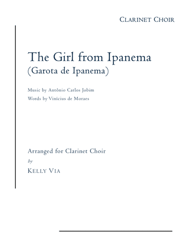 The Girl From Ipanema (garôta De Ipanema) (arr. Kelly Via)
