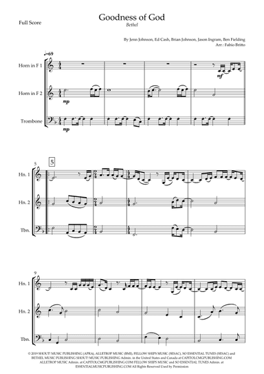 Goodness Of God (arr. Fabio Britto)