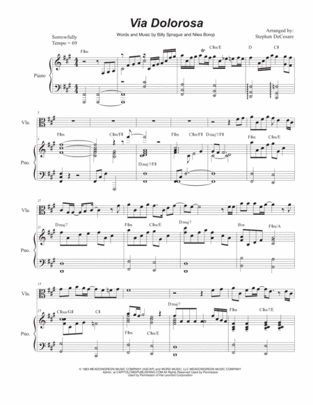 Via Dolorosa (arr. Stephen DeCesare)