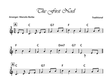 The First Noel (Leadsheet) (arr. Marcelo Borba)