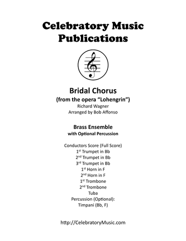 Bridal Chorus (arr. Bob Affonso)