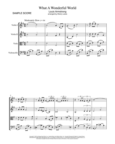 What A Wonderful World (arr. Sherry Lewis)