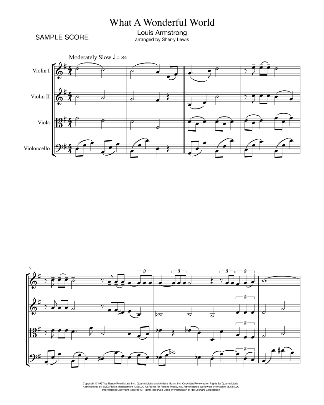 What A Wonderful World (arr. Sherry Lewis)