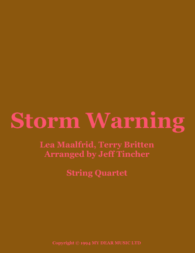 Storm Warning (arr. Jeff Tincher)