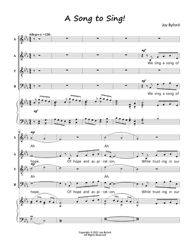 A Song to Sing