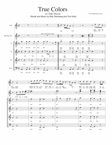 True Colors (arr. Deke Sharon)