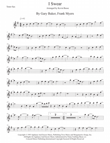 I Swear (arr. Kevin Busse)