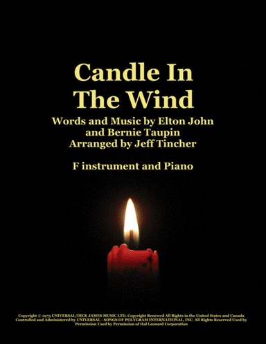 Candle In The Wind (arr. Jeff Tincher)