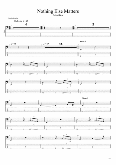 Nothing Else Matters (arr. Hugo Neves)