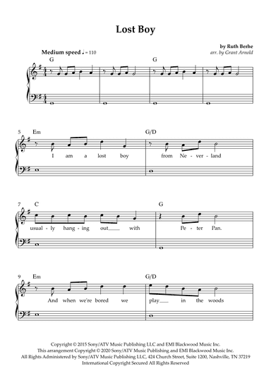 Lost Boy (arr. Grant Arnold)