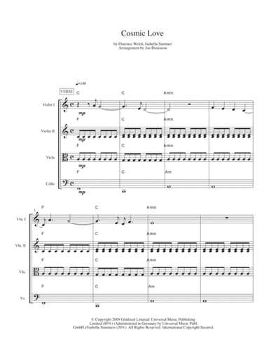 Cosmic Love (arr. Joe Deninzon)