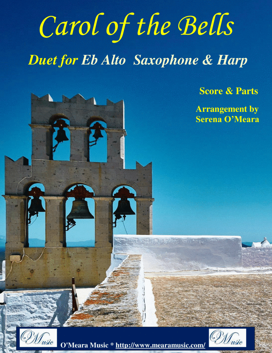 Carol of the Bells, Duet for Eb Alto Saxophone and Pedal Harp (arr. Serena O'Meara)