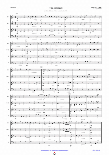 The Serenade (J. Clarke) (arr. Josef STASTNY)