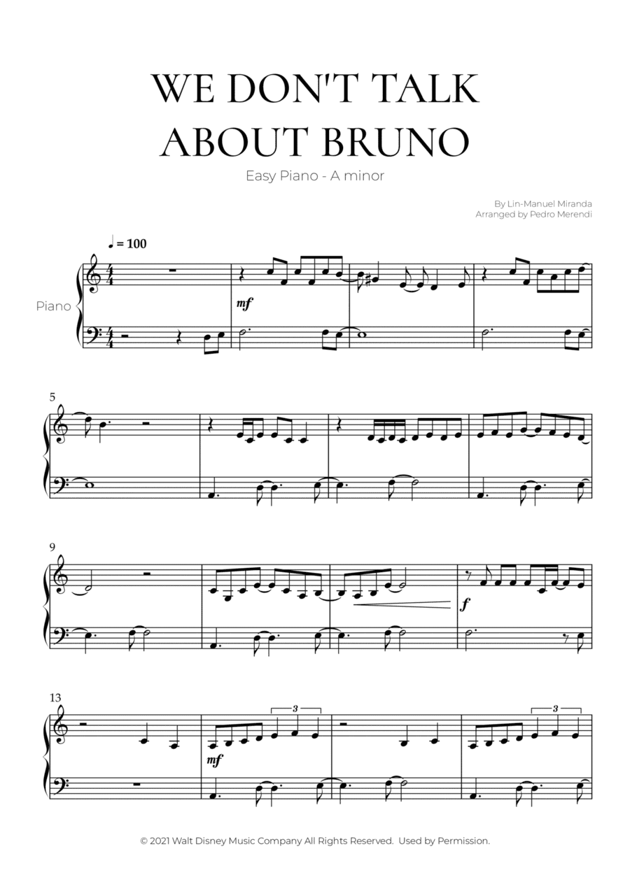 We Don't Talk About Bruno (arr. Pedro Merendi)