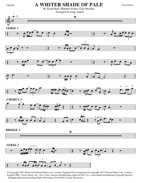 A Whiter Shade Of Pale (arr. Jorge Juárez)