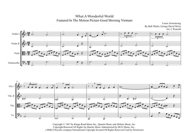 What A Wonderful World (arr. Caroline Pearsall)