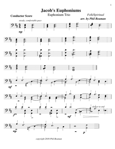 Jacob's Euphoniums - Trio (arr. Phil Beaman)