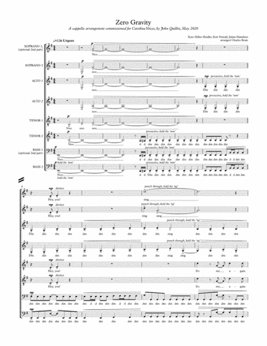Zero Gravity (arr. Charles Beale)