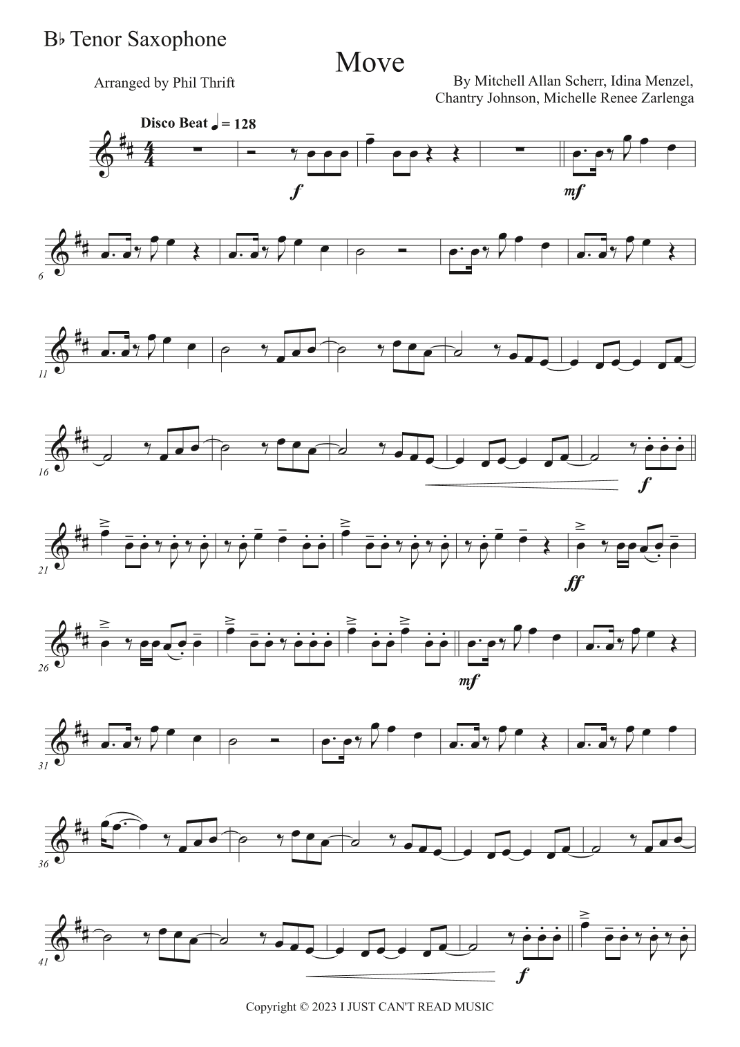 Move (arr. Phil Thrift)