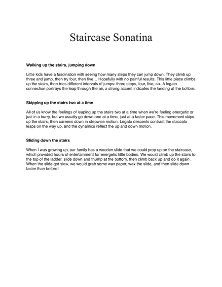 Staircase Sonatina