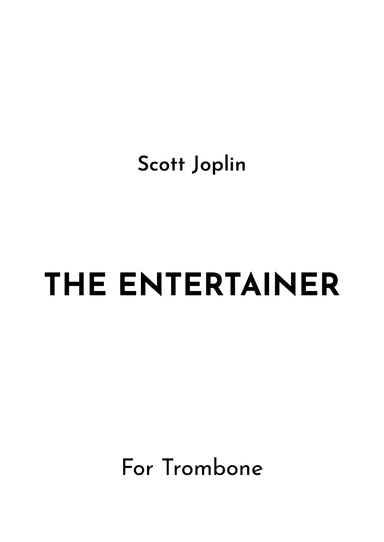 The Entertainer (arr. Jireh J.)