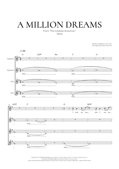 A Million Dreams (arr. Pedro Merendi)