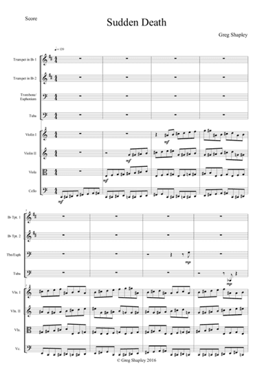 Sudden Death (for string quartet and brass quartet)