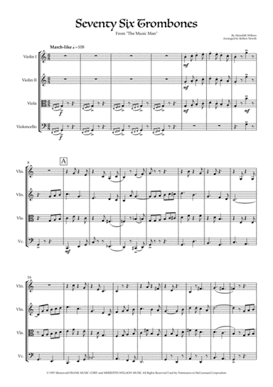 Seventy Six Trombones (arr. Robert Newth)